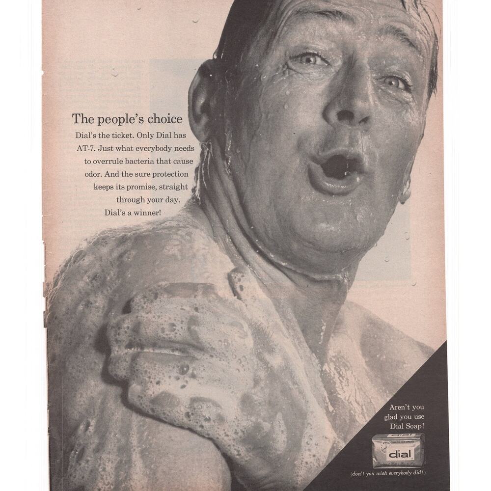 Dial Soap Magazine Advertisement 1968 Vintage Mid Century Health Beauty